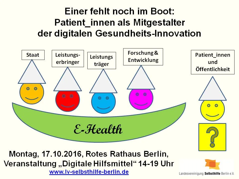 Gesundheits-Apps: Einer fehlt noch im Boot. Patienten als Mitgestalter der digitalen Gesundheits-Innovation