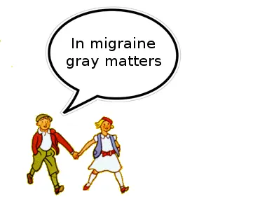 In migraine, gray matters.