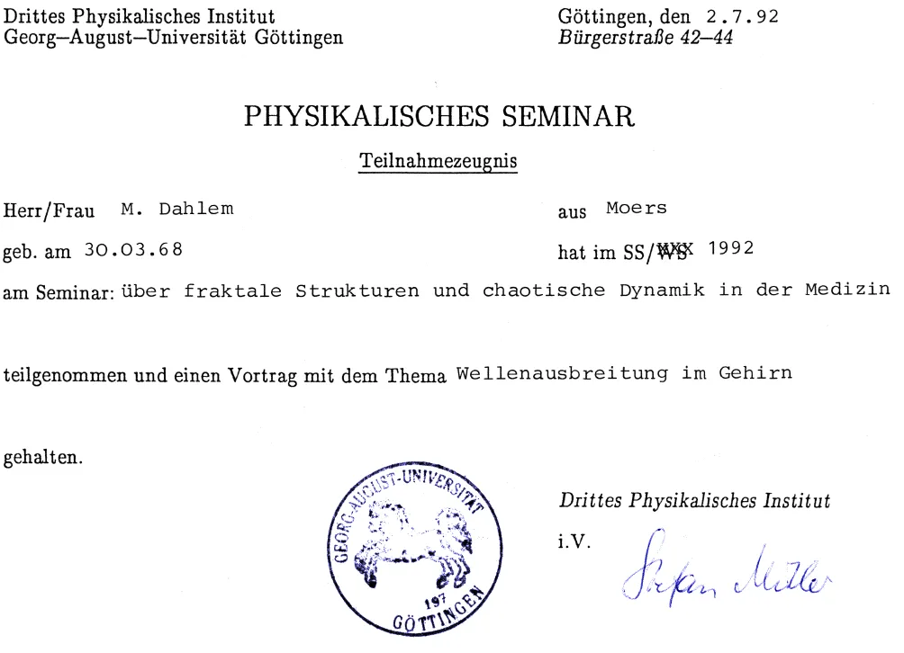 Sich ausbreitende Wellen im Gehirn