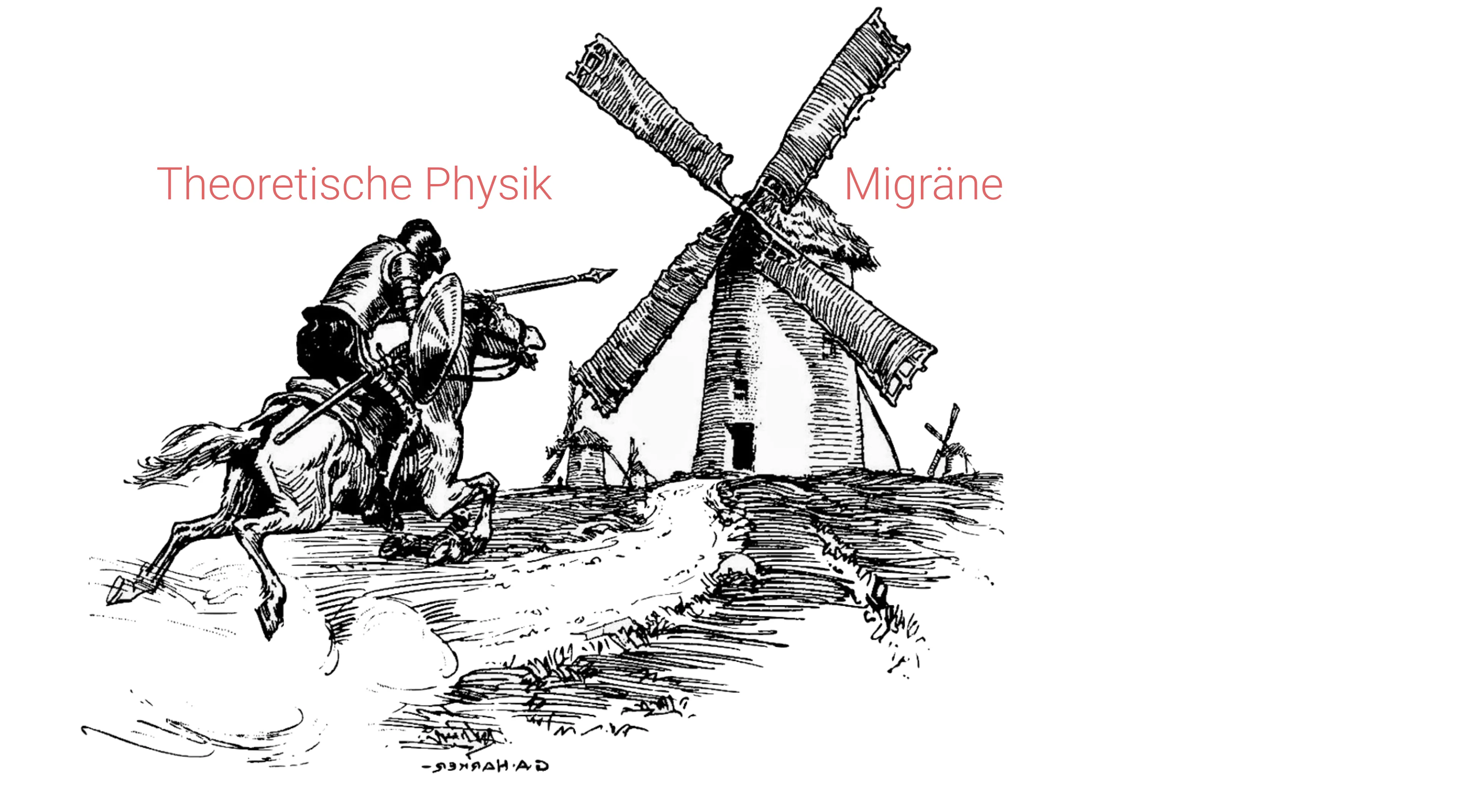 Illustration: mit den Methoden der theoretischen Physik gegen Migräne.